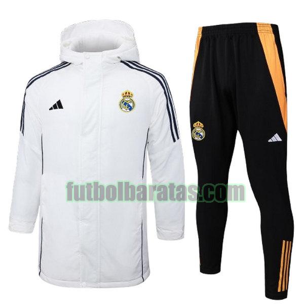 cotton padded clothes real madrid 2024 2025 blanco conjunto