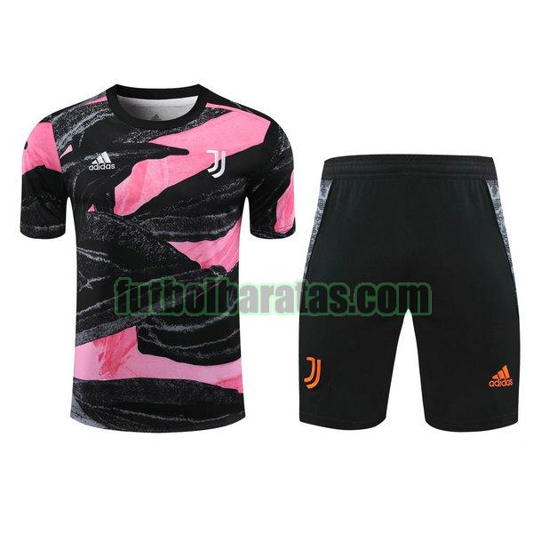 entrenamiento juventus 2021 negro rosa conjunto