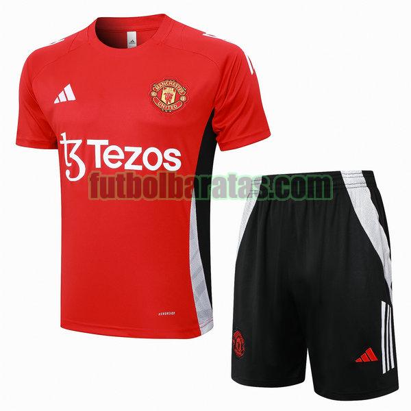 entrenamiento manchester united 2024 2025 rojo conjunto