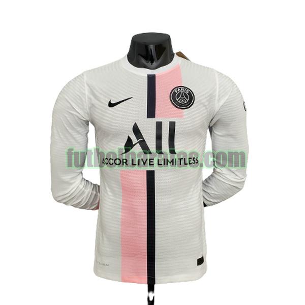 ml camiseta paris saint germain 2021 2022 blanco segunda player