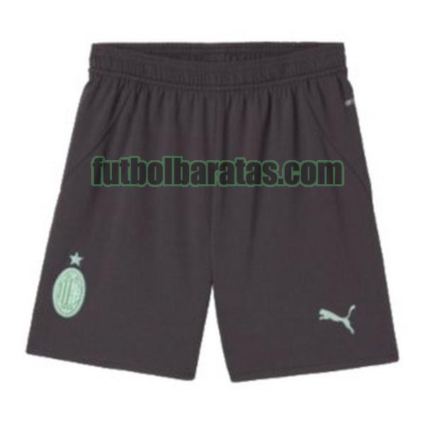 pantalones cortos ac milan 2024 2025 negro tercera