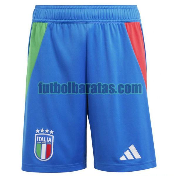 pantalones cortos italia 2024 azul segunda