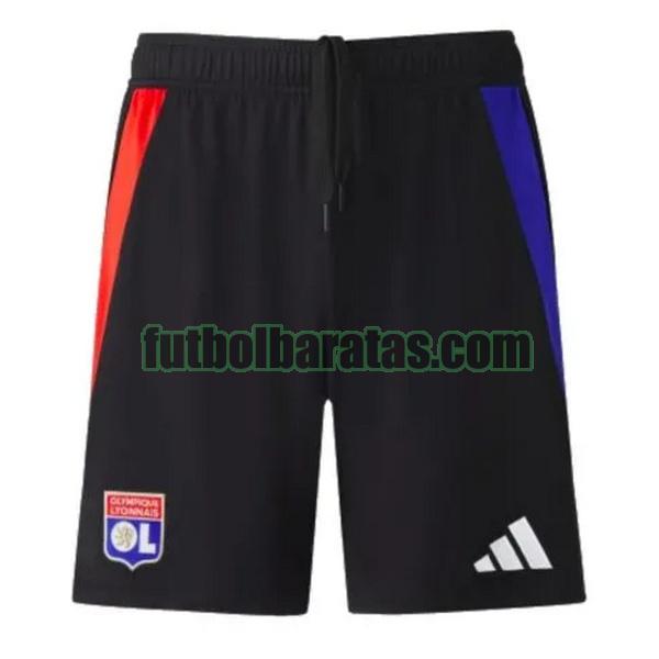 pantalones cortos lyon 2024 2025 negro segunda