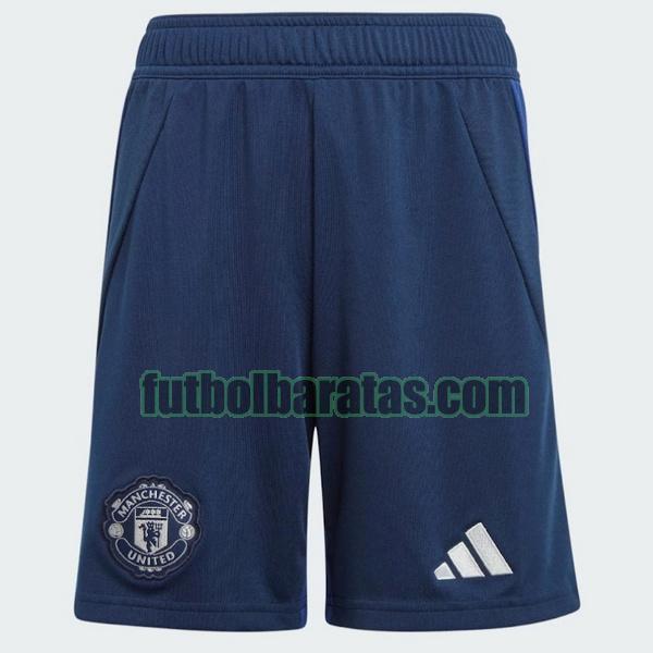 pantalones cortos manchester united 2024 2025 azul segunda