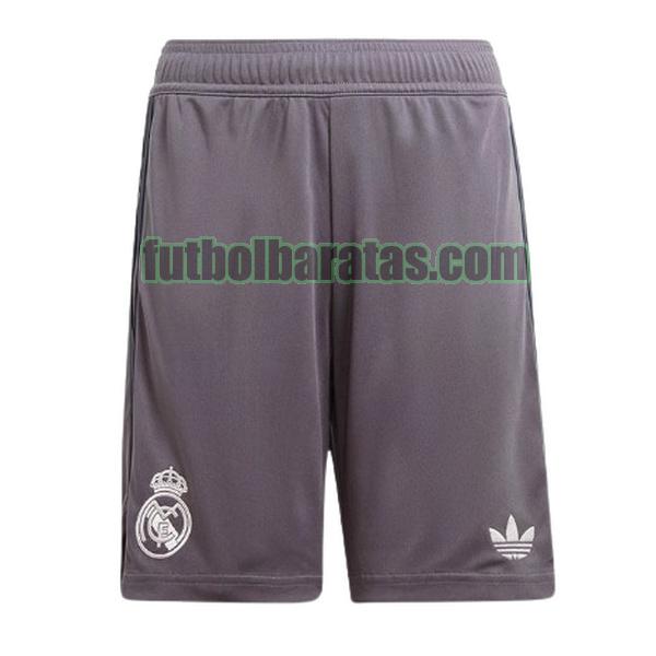 pantalones cortos real madrid 2024 2025 gris tercera