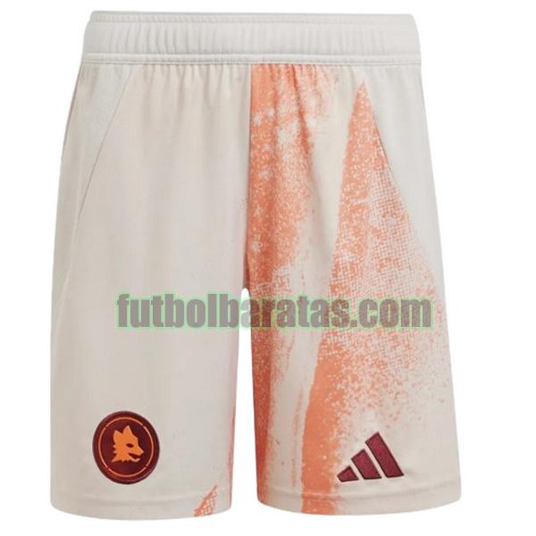 pantalones cortos roma 2024 2025 blanco tercera