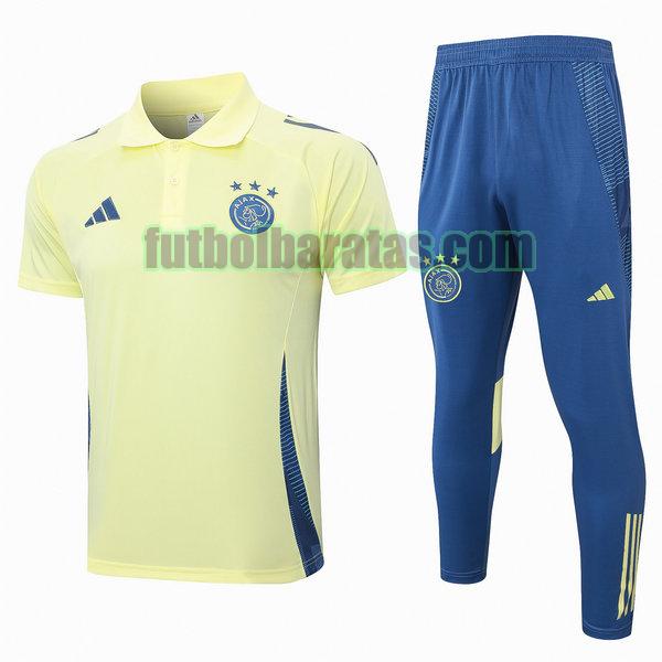 polo ajax 2024 2025 amarillo conjunto