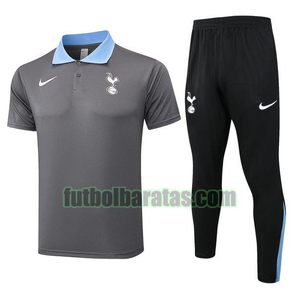 polo tottenham 2024 2025 gris conjunto