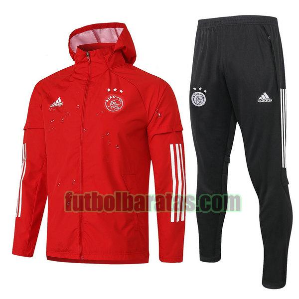 rompeviento ajax 2021 rojo conjunto