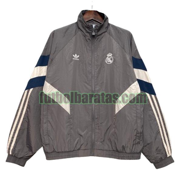 rompeviento real madrid 2024 2025 gris