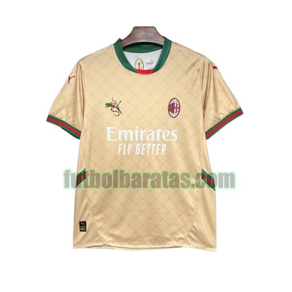 tailandia camiseta ac milan 2024 2025 amarillo co branded