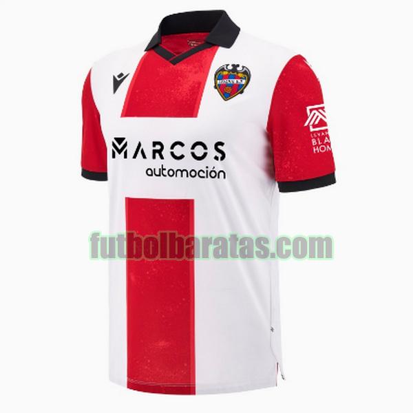 tailandia camiseta levante unión deportiva 2024 2025 blanco rojo segunda