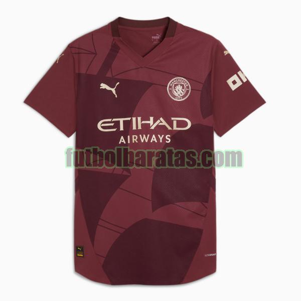 tailandia camiseta manchester city 2024 2025 rojo tercera