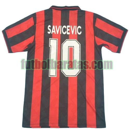 tailandia camiseta savice vic 10 ac milan 1993-1994 primera equipacion