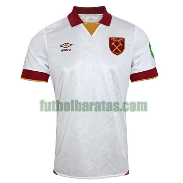 tailandia camiseta west ham united 2024 2025 blanco tercera