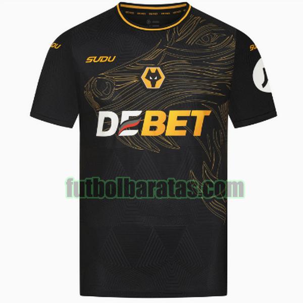 tailandia camiseta wolverhampton wanderers fc 2024 2025 negro segunda