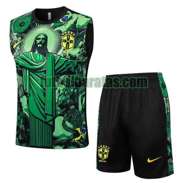 vest brasil 2024 verde conjunto